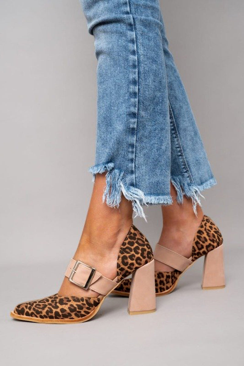 Zanira™ | Tacones de bloque con estampado audaz