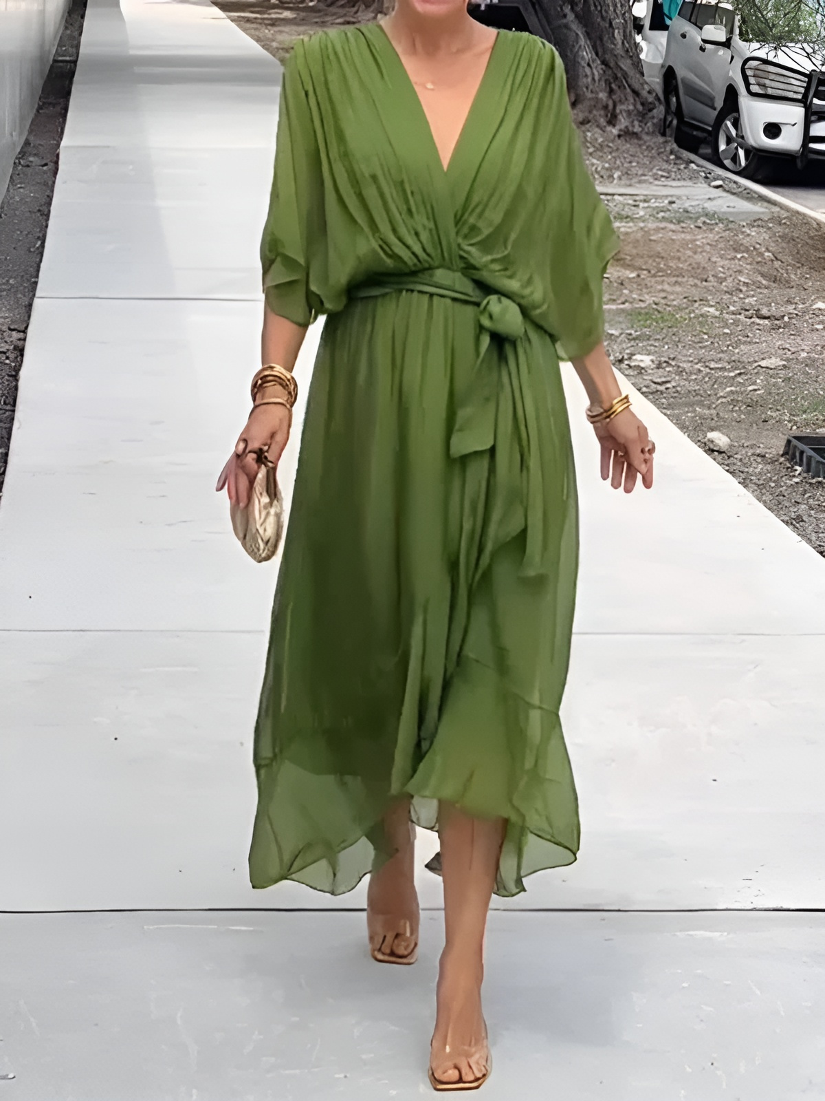 Adriana | Vestido de Seda que Favorece y Da Confianza