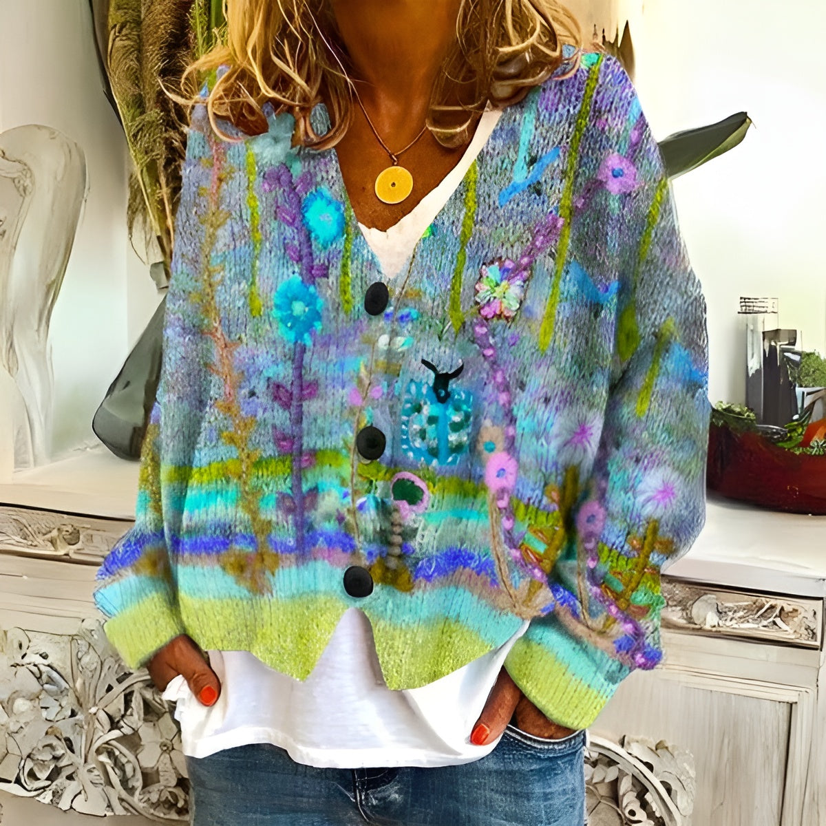 Veyora™ | Floral Cardigan