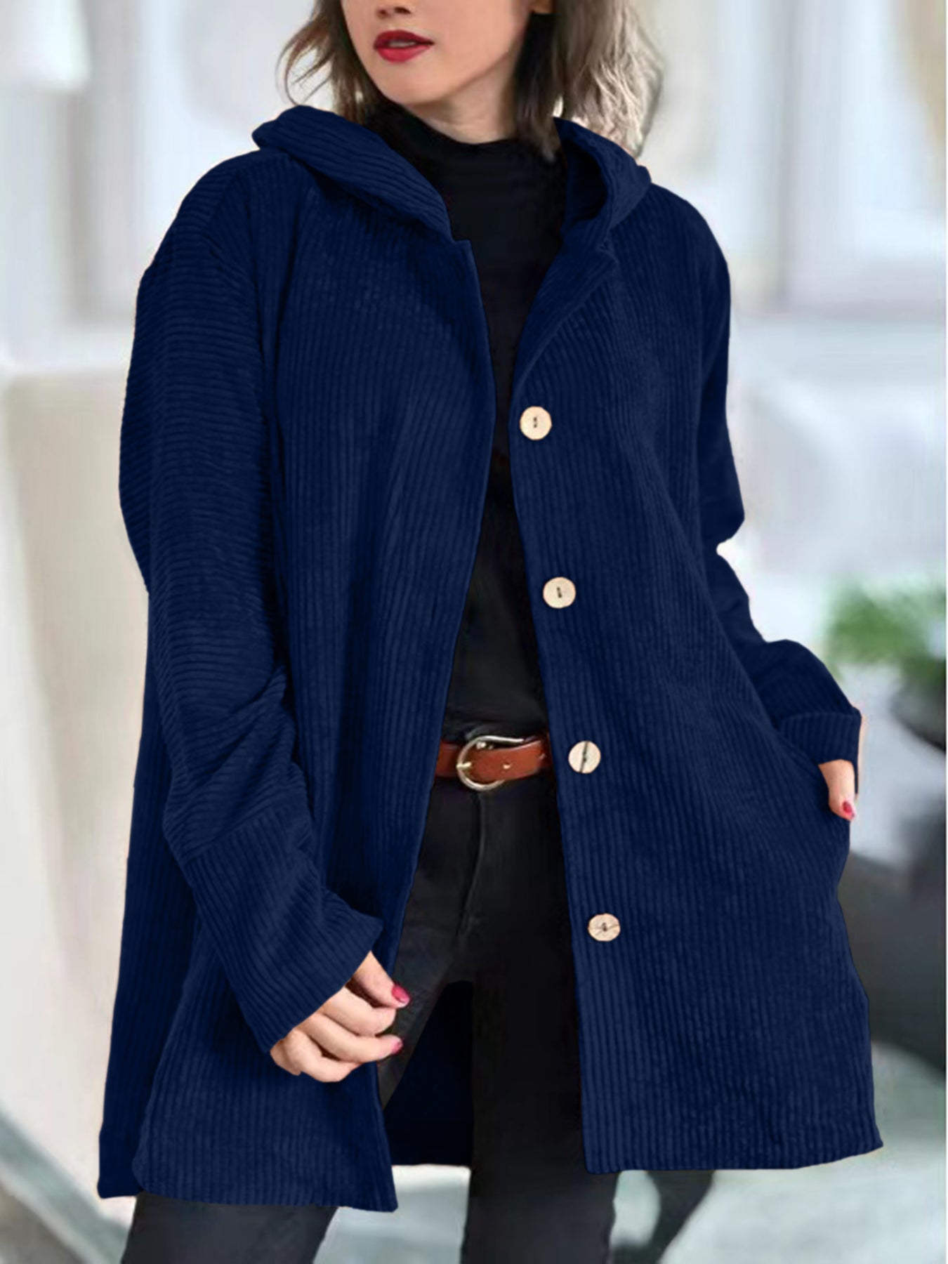 Vianora™ | Relaxed Fit Hooded Jacket