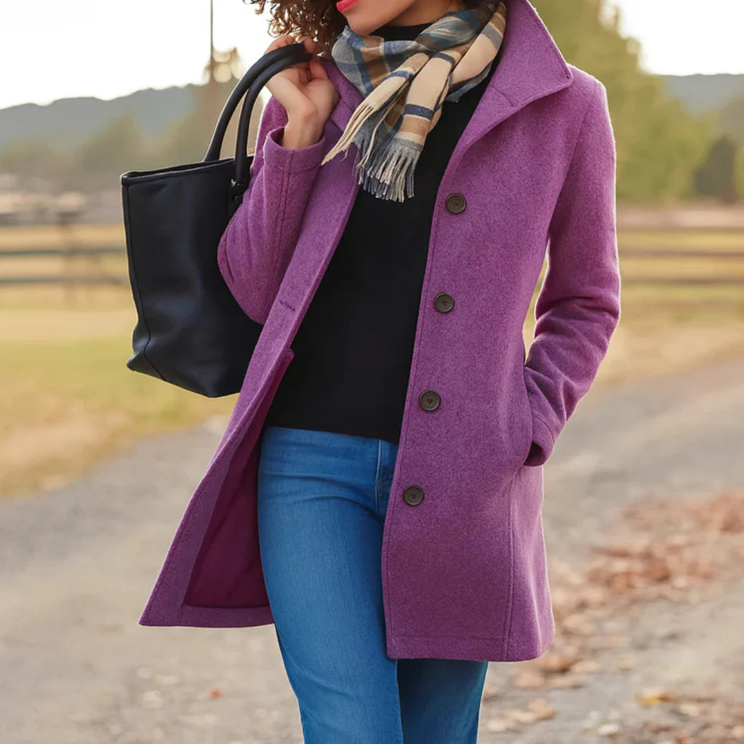 Everly™ | Elegant Buttoned Coat
