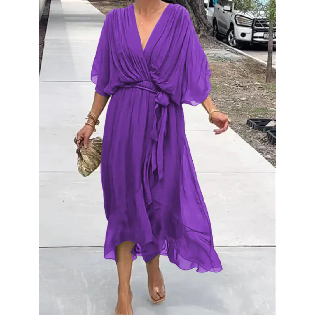 Adriana | Vestido de Seda que Favorece y Da Confianza