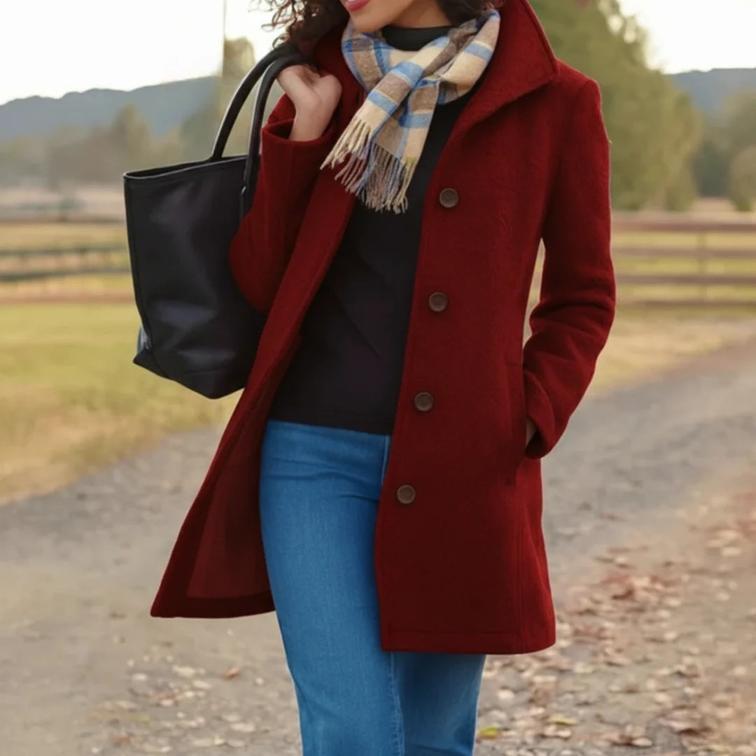 Everly™ | Elegant Buttoned Coat
