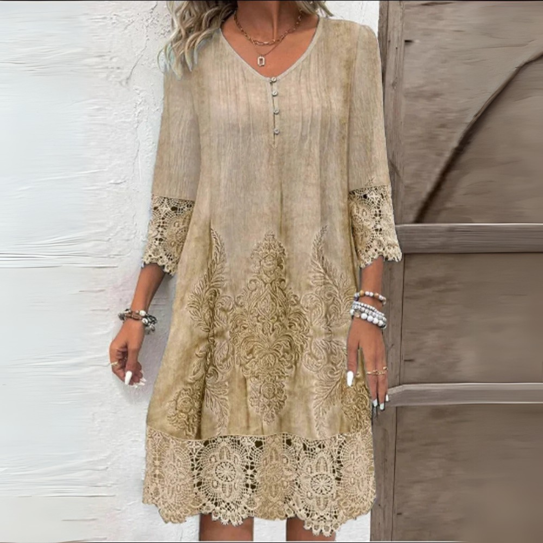 Emma™ | Vestido de Encaje Clásico