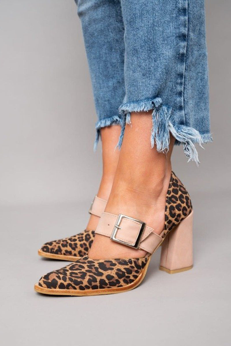 Zanira™ | Tacones de bloque con estampado audaz