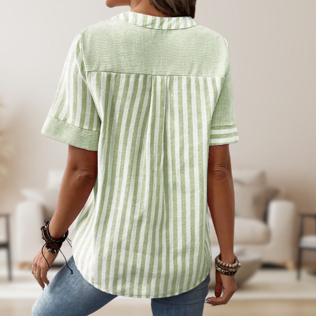 Clover | Elegant Striped Blouse