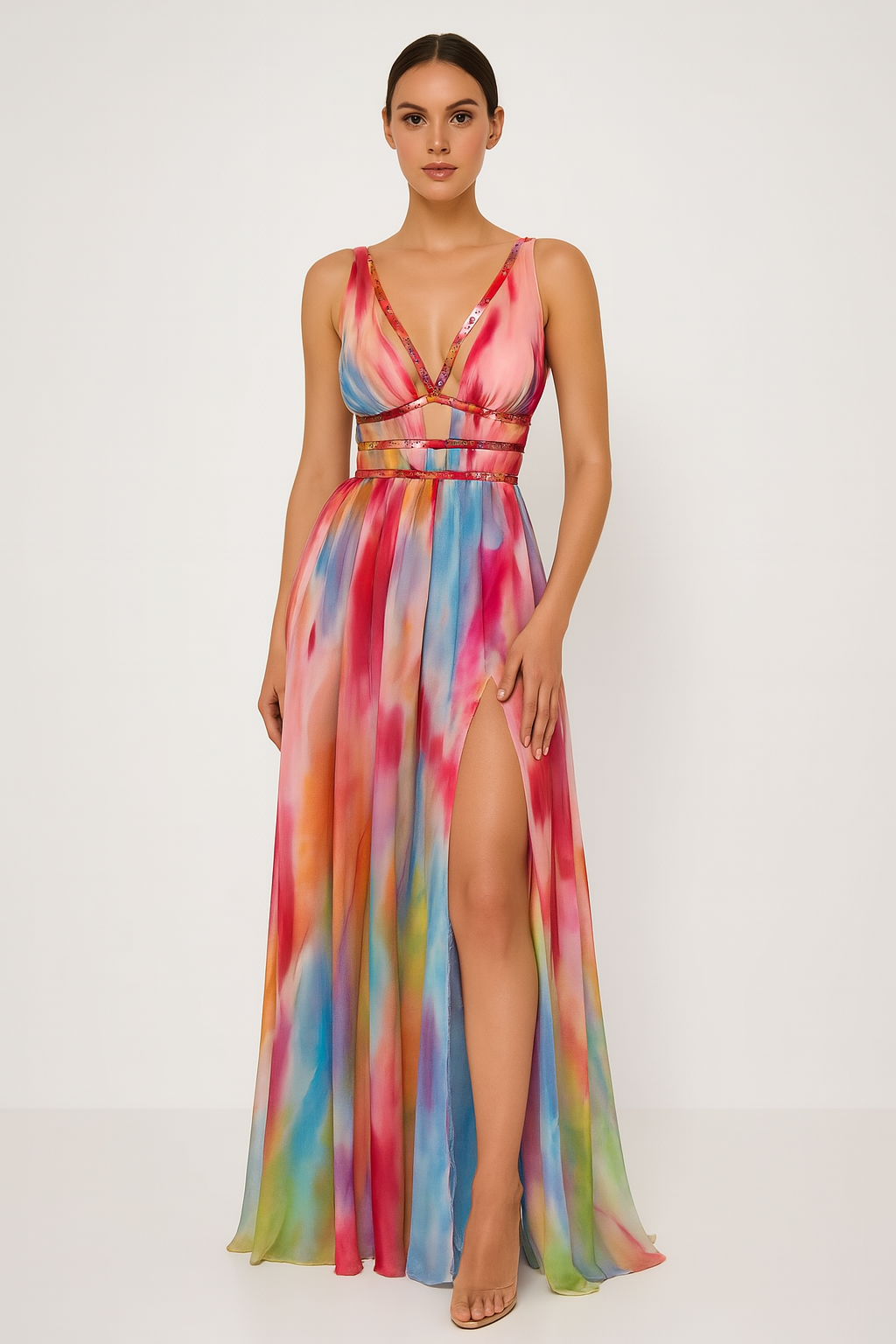 Zelira™ | Vestido Largo Horizonte Florecido