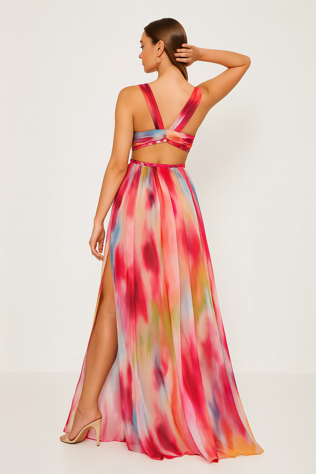 Zelira™ | Vestido Largo Horizonte Florecido