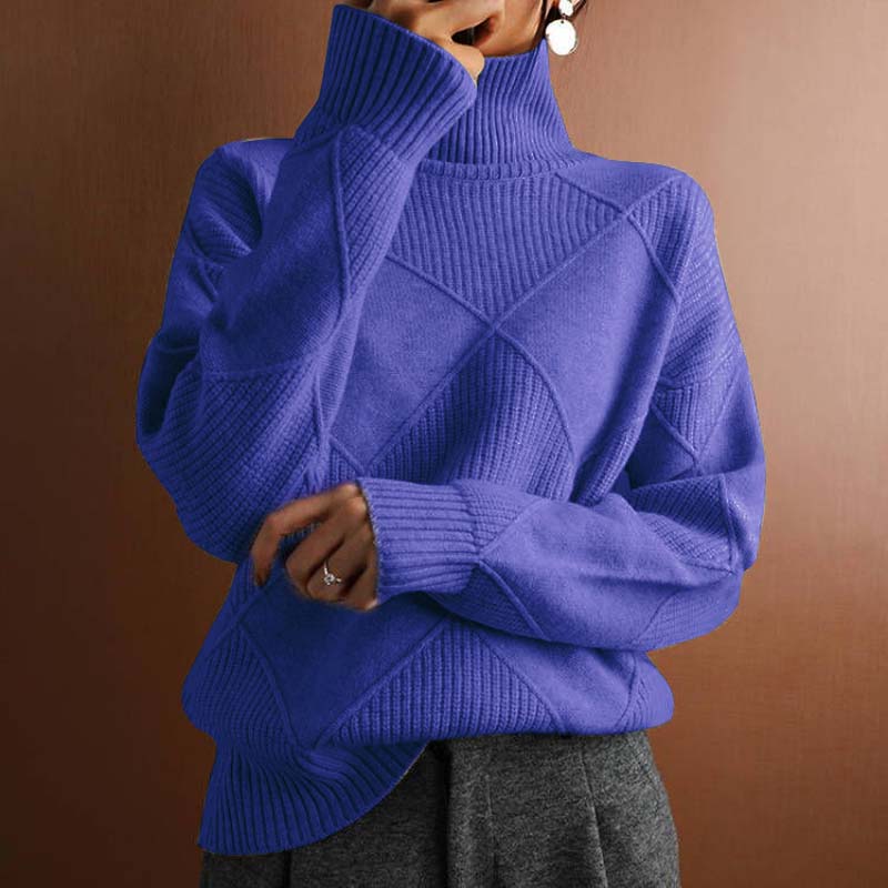 Evania™ | Casual Solid Color Knit Sweater
