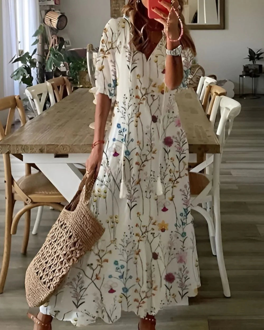 Tahlia™ | Vestido camisero bohemio