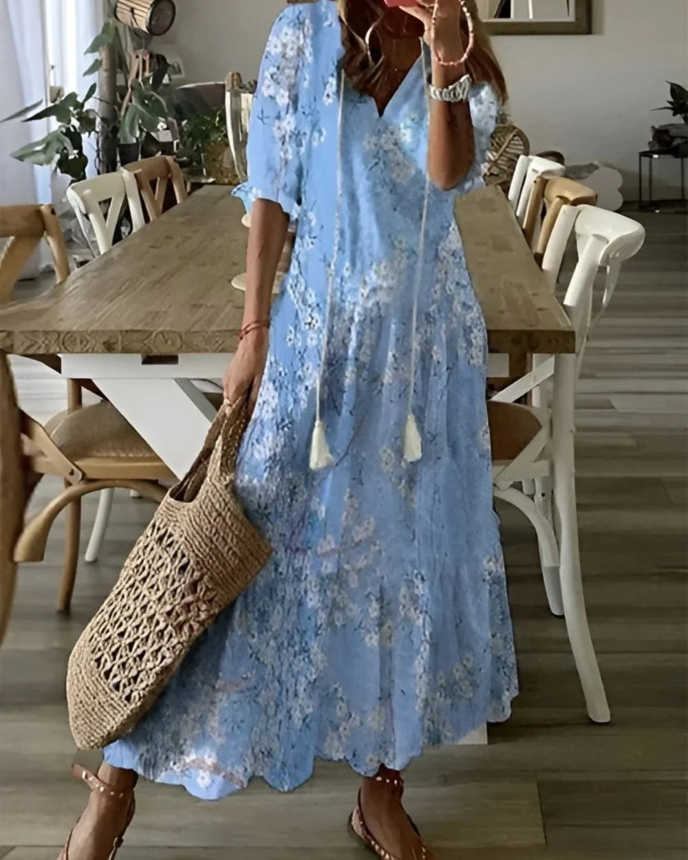 Tahlia™ | Vestido camisero bohemio