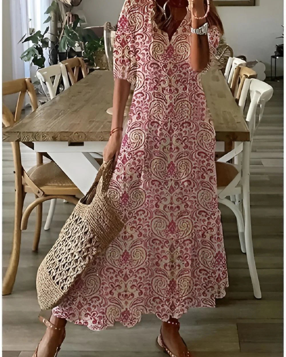 Tahlia™ | Vestido camisero bohemio