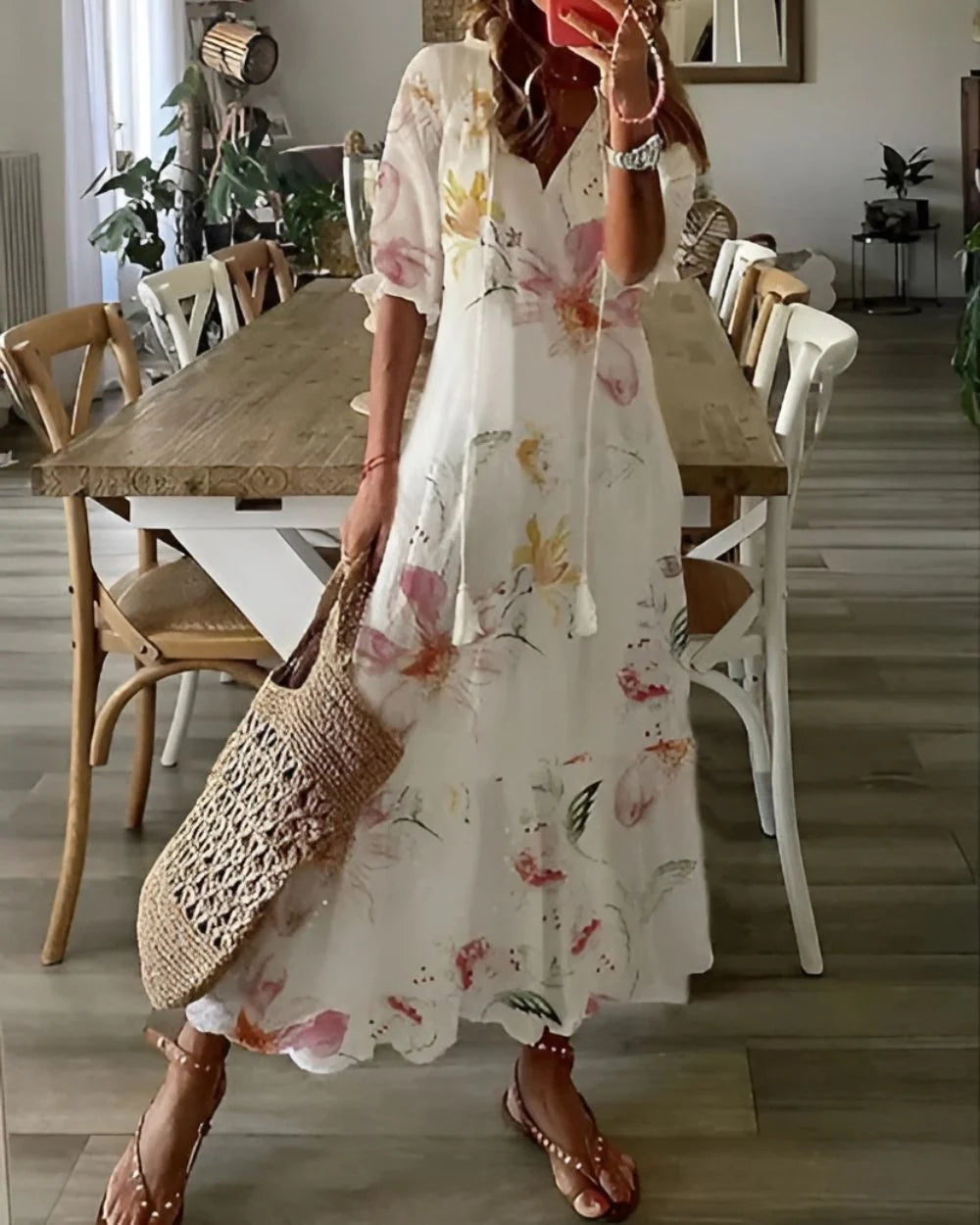 Tahlia™ | Vestido camisero bohemio