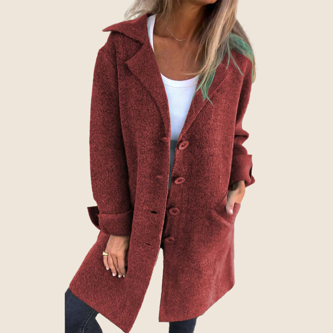 Solara™ | Soft Coat With Buttons