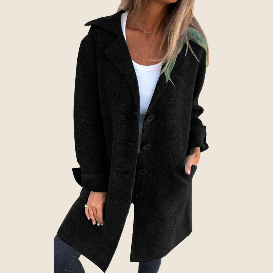 Solara™ | Soft Coat With Buttons