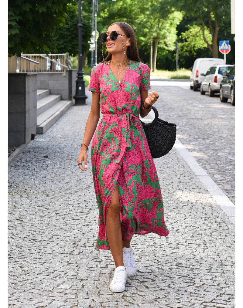 Fabiana | Elegant Dress with V-Neckline