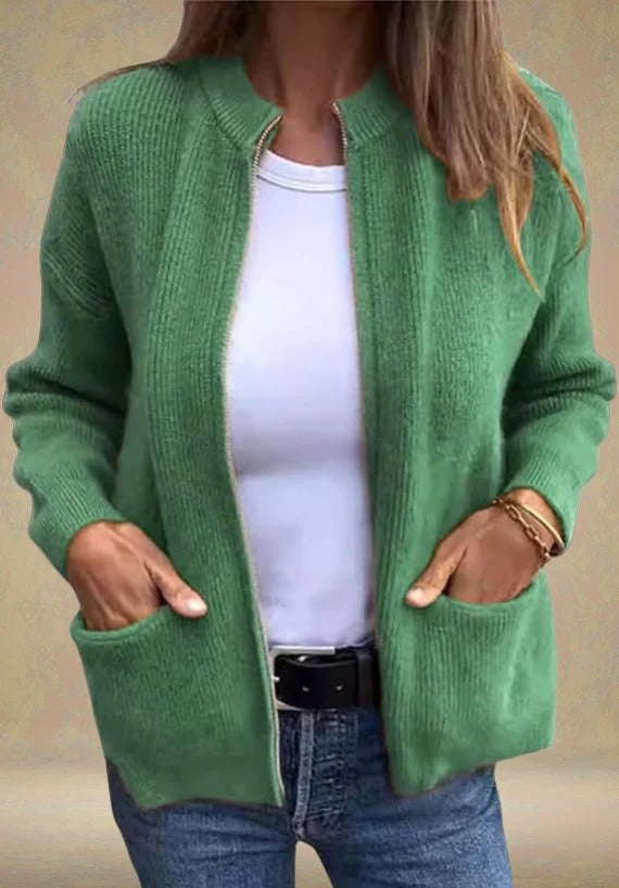 Sia™| Autumn Cardigan with Zipper