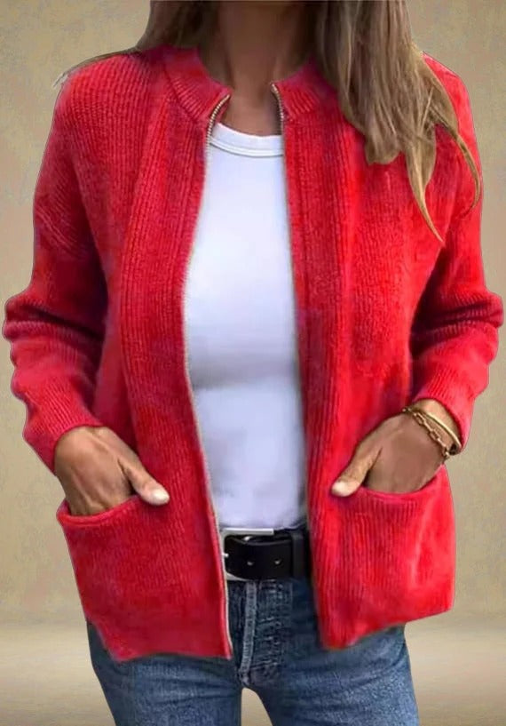 Sia™| Autumn Cardigan with Zipper