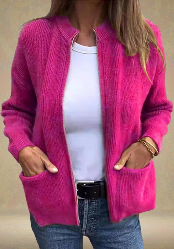 Sia™| Autumn Cardigan with Zipper