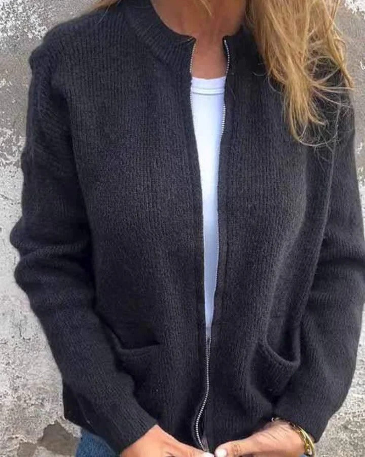 Sia™| Autumn Cardigan with Zipper