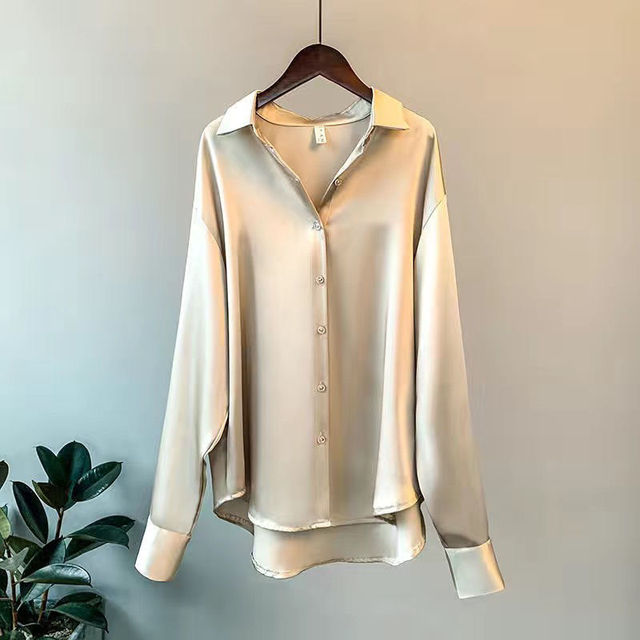Olivia | Satin Skjorte