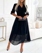 Marcia | Vestido de Gasa de Seda Fluida