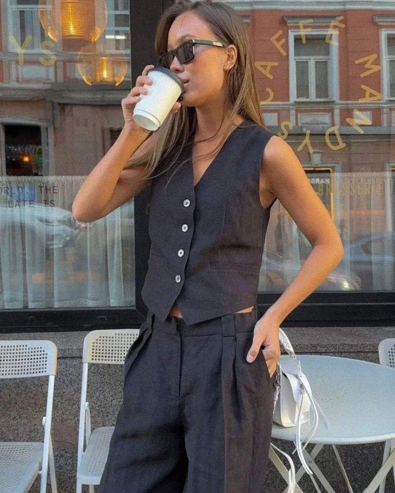 Grace | Dwuczęściowy zestaw kamizelki i spodni