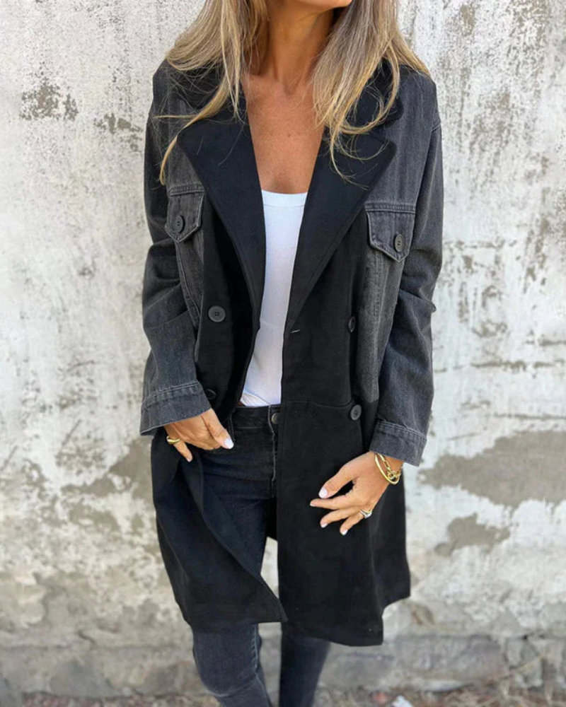 Inga | Denim & Ruskindsfrakke