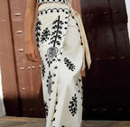 Bluma | Conjunto de blusa y falda con estampado kwiatowy