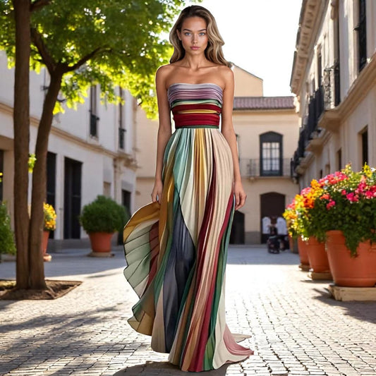 Luna | Vestido Sin Mangas con Estilo Colorido