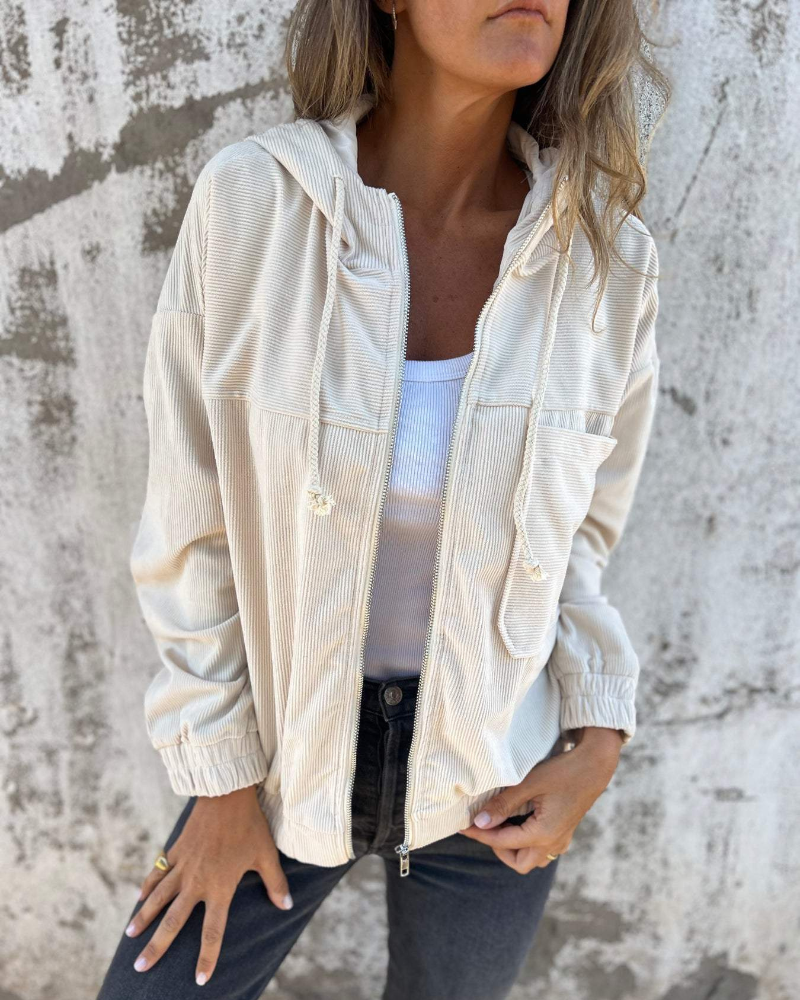 Estrella | Chaqueta de Pana con Capucha