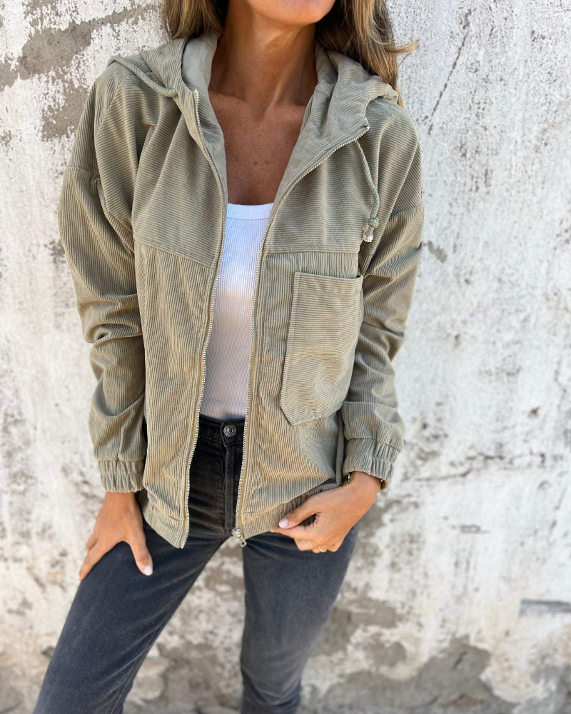 Estrella | Chaqueta de Pana con Capucha