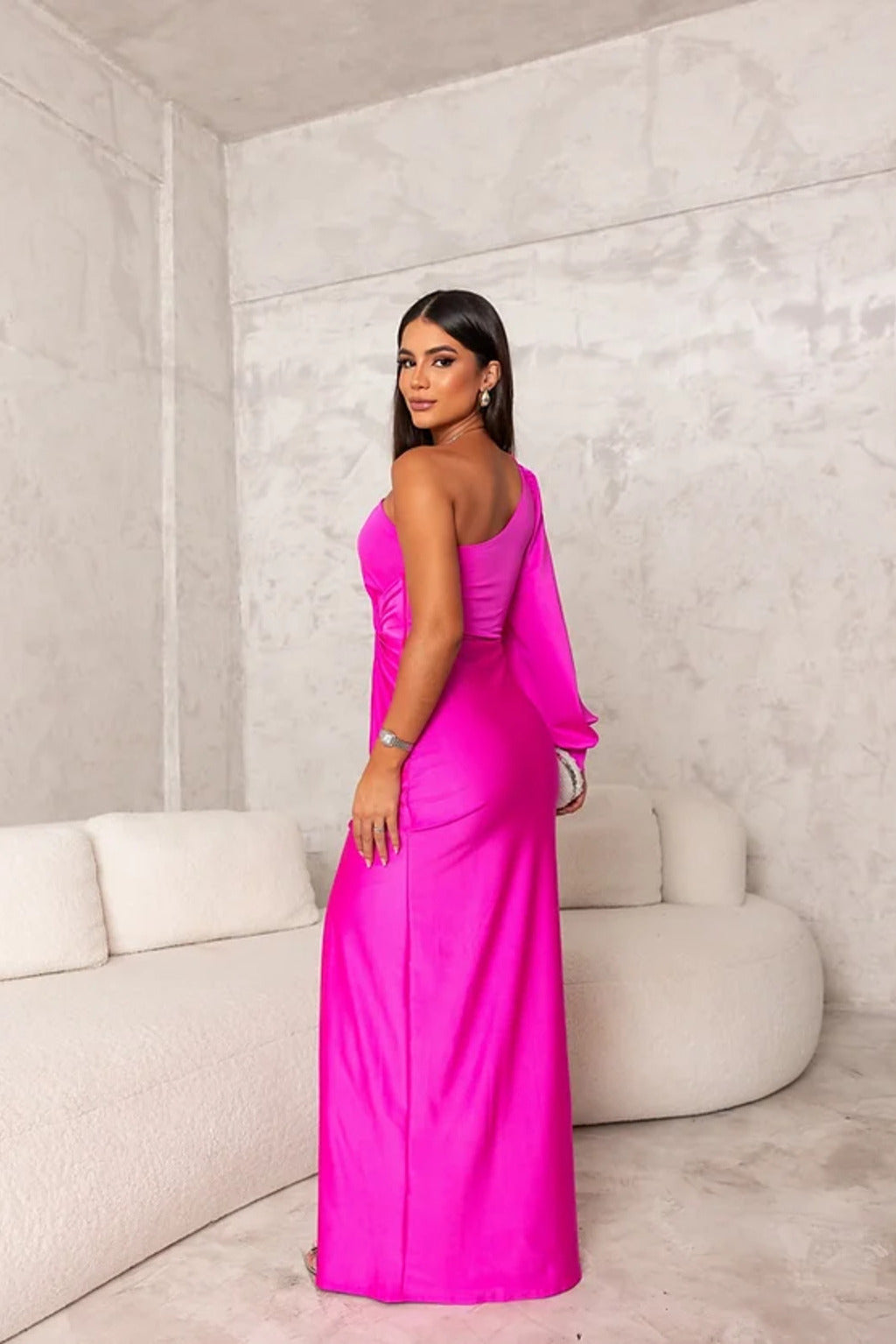 Novessa™ | Sleek One-Shoulder Maxi Dress
