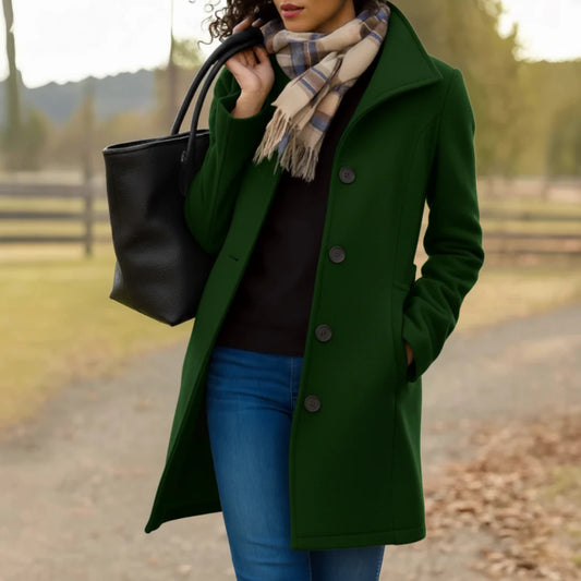 Everly™ | Elegant Buttoned Coat