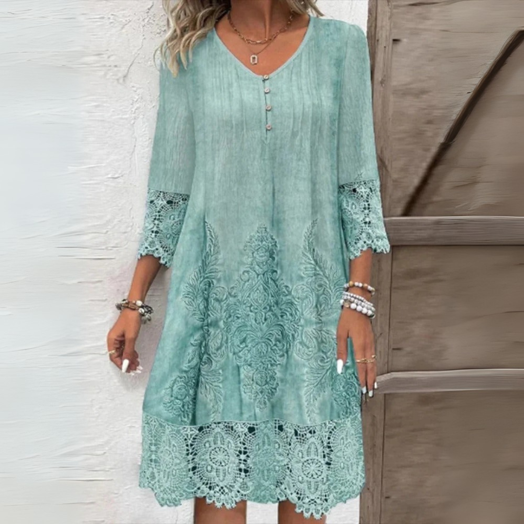 Emma™ | Vestido de Encaje Clásico