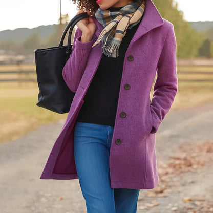 Everly™ | Elegant Buttoned Coat