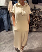 Ilona | Vestido casual con capucha