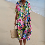 Joanna | Vestido veraniego w żywych kwiatach