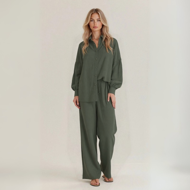 LiviaCoast™ | Completo estivo in puro lino naturale