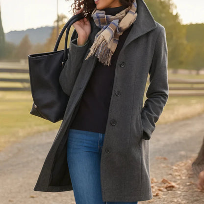 Everly™ | Elegant Buttoned Coat