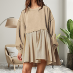 KARIYAH™ - Cozy Loose-Fit Long Sleeve Midi Dress