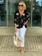 Isadora | Blusa Floral Ligera i Favorecedora