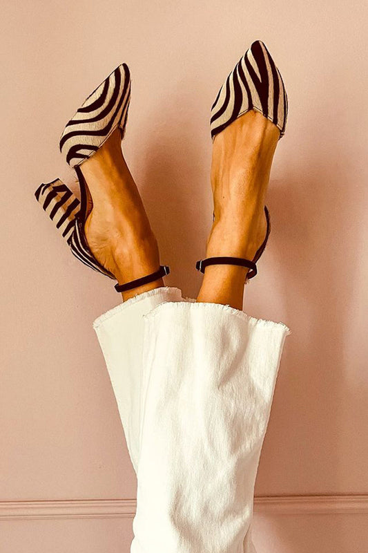Mirai™ | Sandalias con rayas tipo safari urbanas