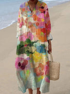 Izabela | Vestido Maxi w kwiaty, wszechstronny