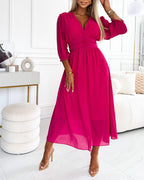 Marcia | Vestido de Gasa de Seda Fluida