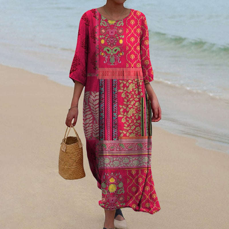 Lavanya | Vestido maxi bohemio fluido