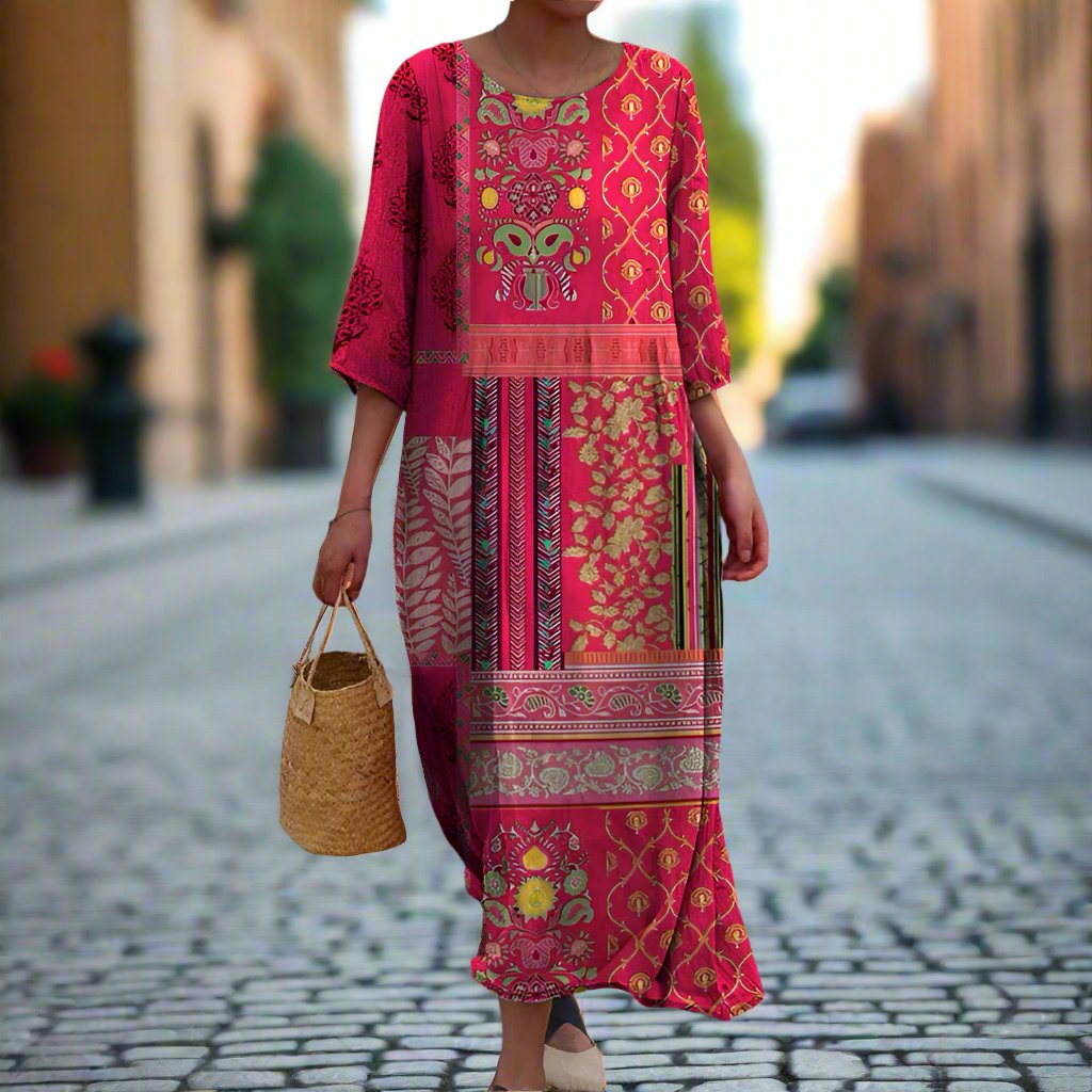 Lavanya | Vestido maxi bohemio fluido
