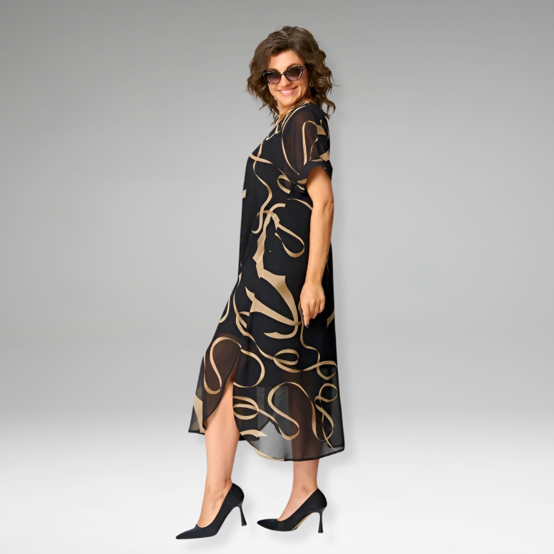 Anina | Vestido con Diseño Artístico y Tejido Suave