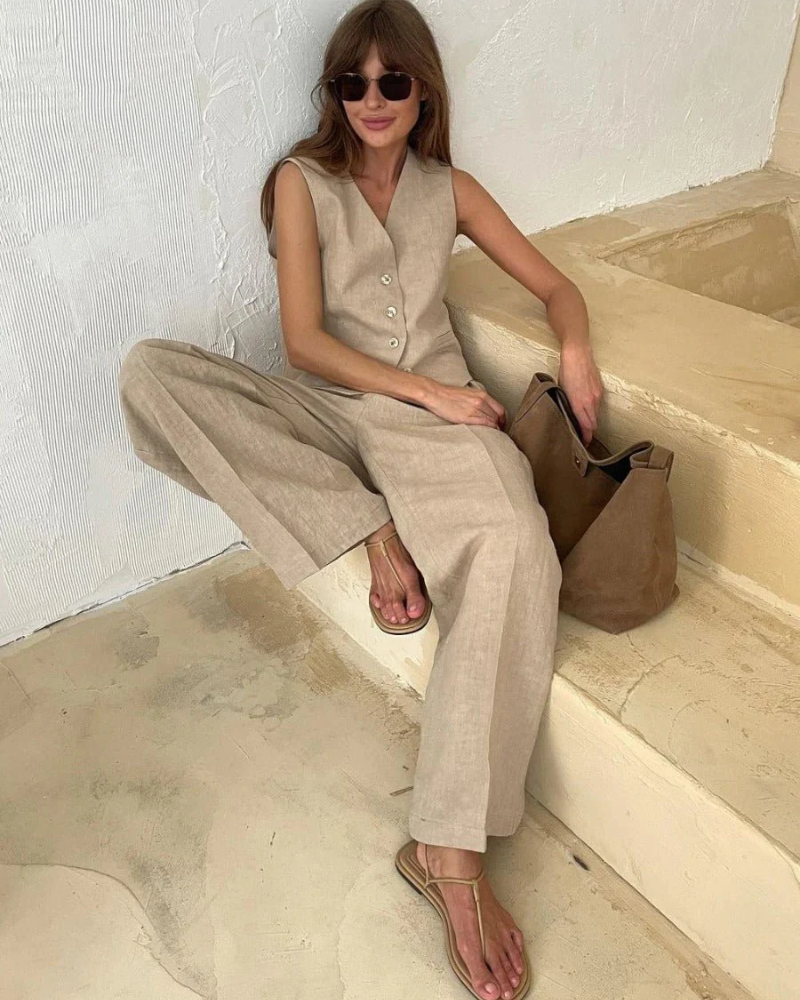 Grace | Dwuczęściowy zestaw kamizelki i spodni