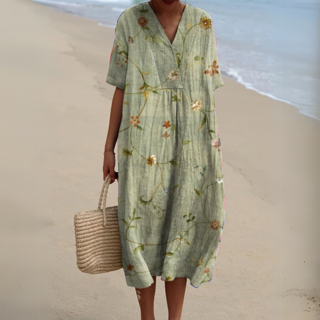 Joanna | Vestido veraniego w żywych kwiatach